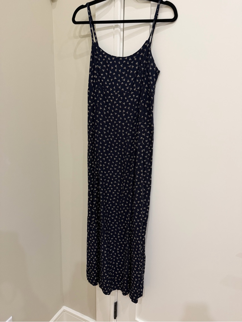 Navy Floral Slip Dress